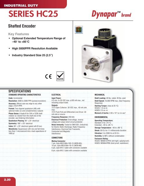 Heavy Duty Encoder - Hengstler Encoders