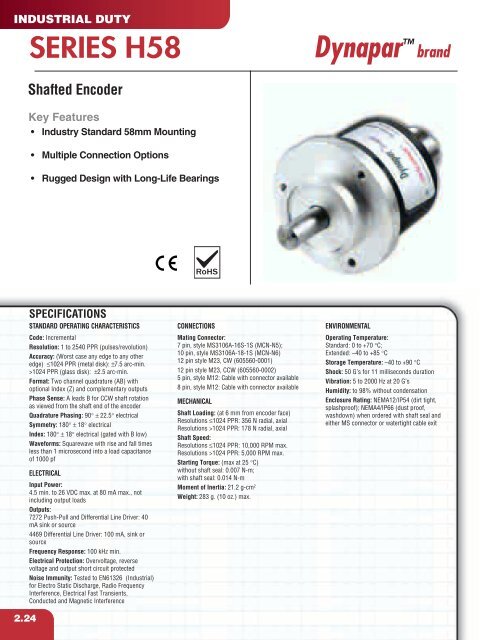 Heavy Duty Encoder - Hengstler Encoders