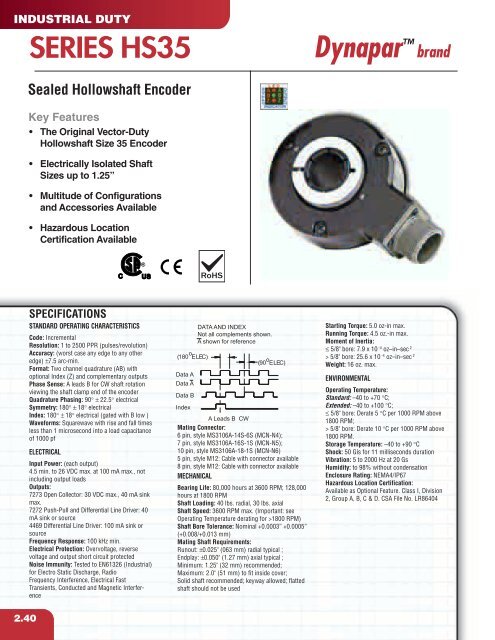 Heavy Duty Encoder - Hengstler Encoders