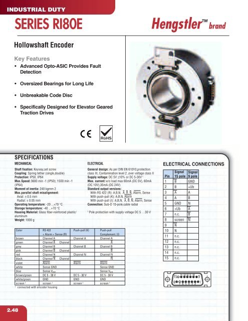 Heavy Duty Encoder - Hengstler Encoders