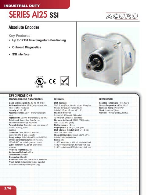 Heavy Duty Encoder - Hengstler Encoders