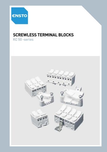 Screwless Terminal Blocks â KC 50 -series - Elram