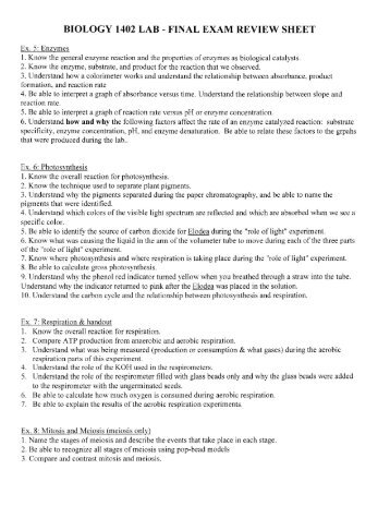 biologyreviewfinalexam07 coursework example november 2019 biology final exam review