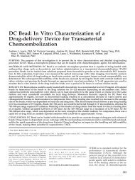 DC Bead: In Vitro Characterization of a Drug ... - Biocompatibles