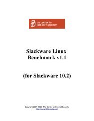 Slackware Linux Benchmark v1.1 - Benchmarks - Center for Internet ...