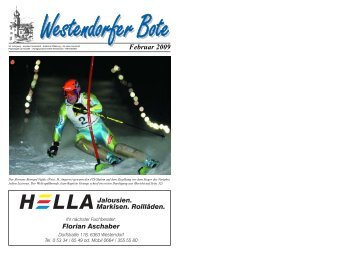 Westendorfer Bote Ausgabe Februar 2009 - Brixental