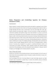 Policy Perspective and Controlling Agencies for Distance Education ...