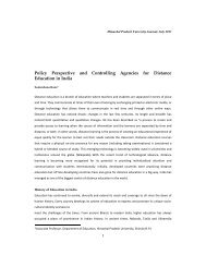 Policy Perspective and Controlling Agencies for Distance Education ...