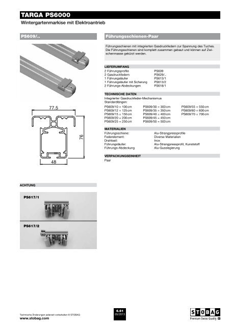 TARGA PS6000 - Schmid Storen AG