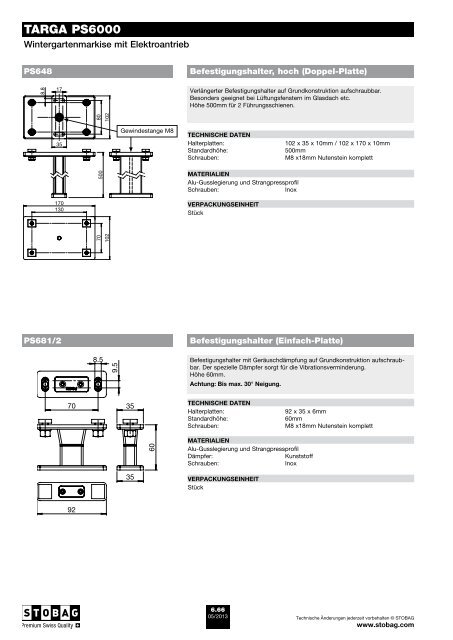 TARGA PS6000 - Schmid Storen AG