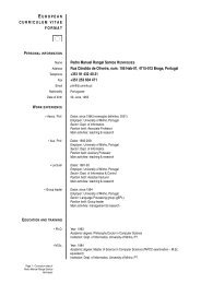 EUROPEAN CURRICULUM VITAE FORMAT Pedro Manuel Rangel ...