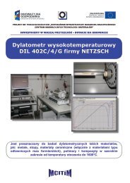 Dylatometr wysokotemperaturowy DIL 402C/4/G firmy ... - MCITiM