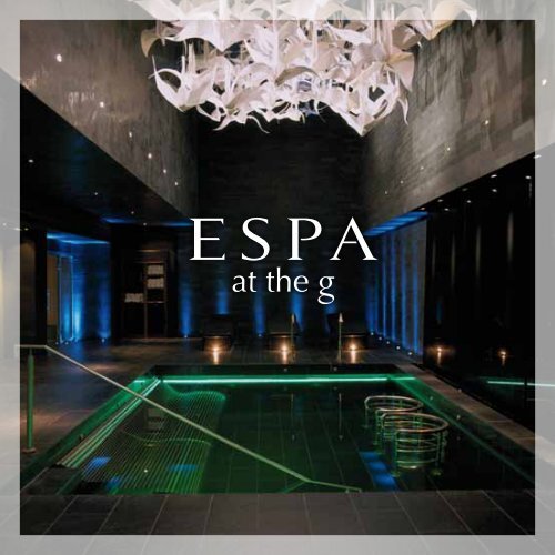 Treatments Brochure - The G Hotel
