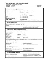 Material safety data sheet imes - icore GmbH