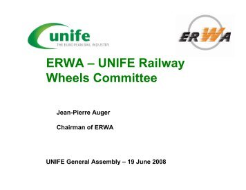 ERWA â€“ UNIFE Railway Wheels Committee - ACRI