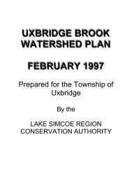 Uxbridge Brook Watershed - Lake Simcoe Region Conservation ...