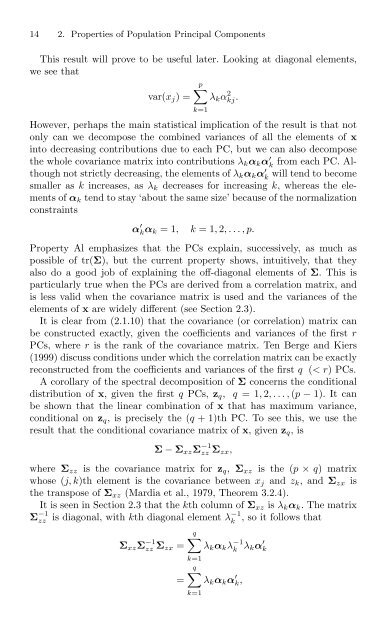 Jolliffe I. Principal Component Analysis (2ed., Springer, 2002)(518s)