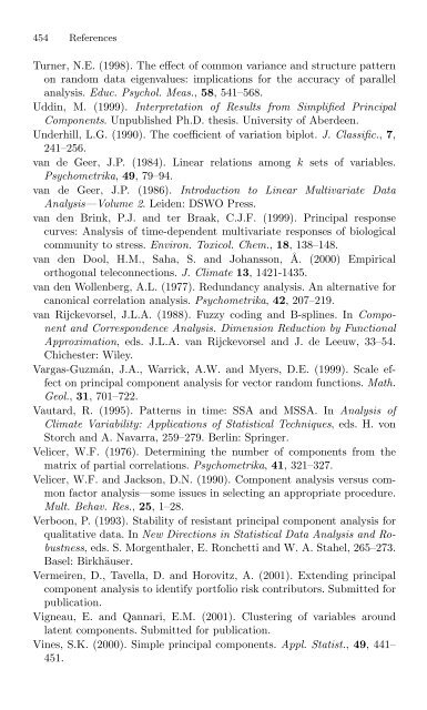 Jolliffe I. Principal Component Analysis (2ed., Springer, 2002)(518s)