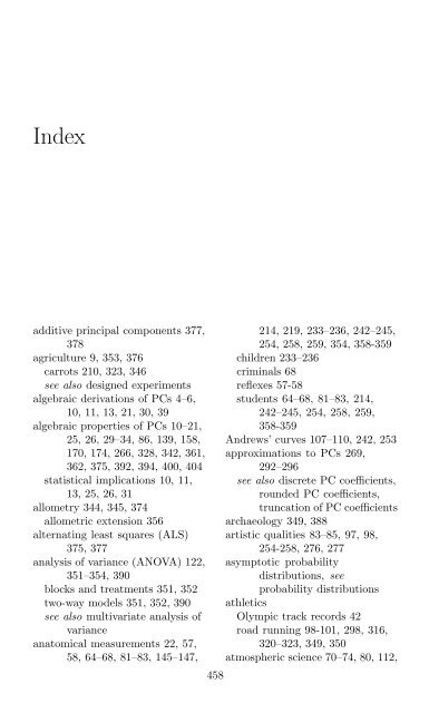 Jolliffe I. Principal Component Analysis (2ed., Springer, 2002)(518s)