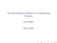 The Split Bregman Method for L1-Regularized Problems