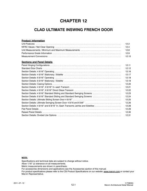 Metric Data 12 - Standard Door Sizes