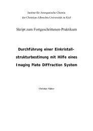 Skript zum Fortgeschrittenen-Praktikum DurchfÃ¼hrung einer Einkristall