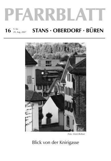 STANS · OBERDORF · BÜREN - Pfarrei Stans