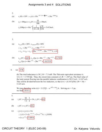 Solutions to Assignment34