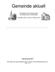 Gemeinde aktuell - Evangelische Erasmus-alberus-Gemeinde ...