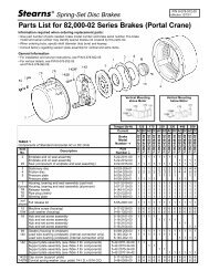 Parts List for 82,000-02 Series Brakes (Portal ... - A2ZInventory.com