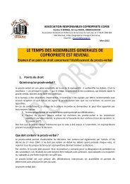 le temps des assemblees generales de copropriete est ... - arccorse