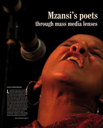 Mzansi's poets through mass media lenses - Rjr.ru.ac.za