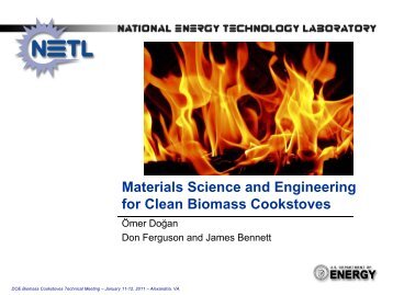 Materials Science and Engineering for Clean Biomass Cookstoves