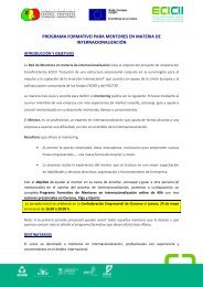 programa formativo para mentores en materia de ... - Mentoring