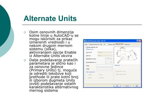 INFORMATIKA II AutoCAD 7. deo