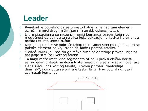 INFORMATIKA II AutoCAD 7. deo