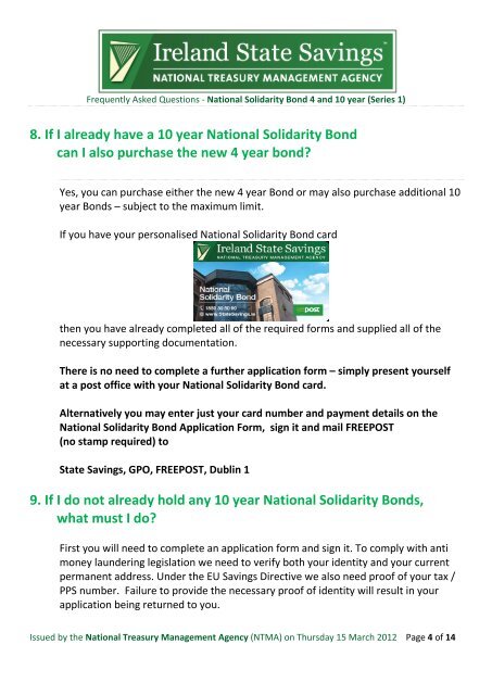1. What is the National Solidarity Bond? - Terms and Conditions