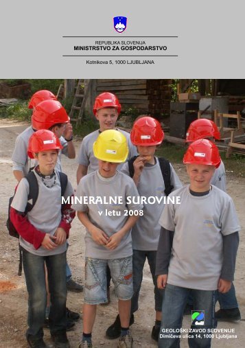 MINERALNE SUROVINE v letu 2008 - Geološki zavod Slovenije