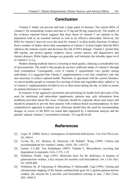 Handbook of Vitamin C Research