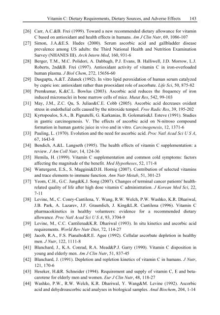 Handbook of Vitamin C Research