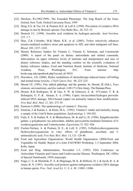 Handbook of Vitamin C Research