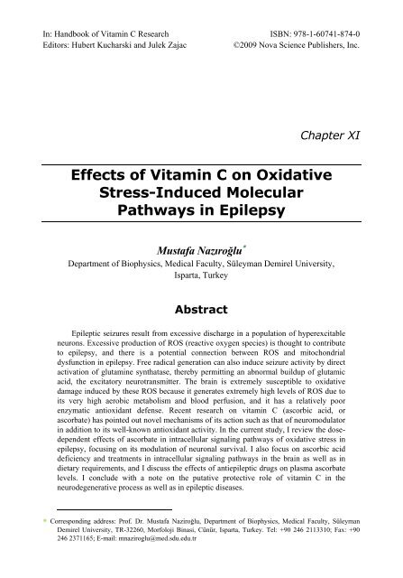 Handbook of Vitamin C Research