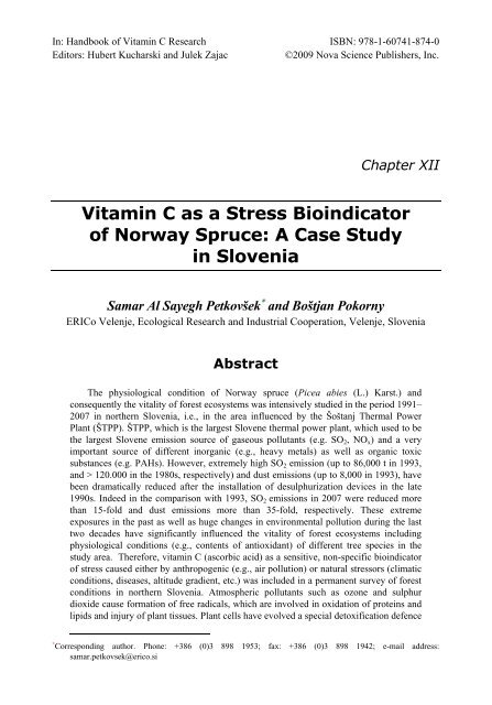 Handbook of Vitamin C Research