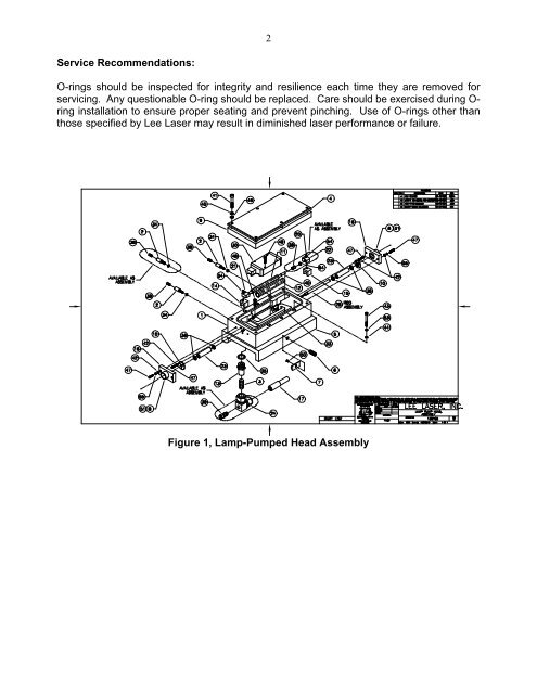 O-Ring Kits - Lee Laser, Inc.