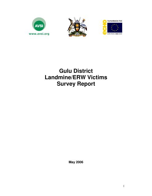 Gulu District Landmine/ERW Victims Survey Report - Avsi