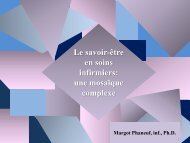 Le savoir-Ãªtre en soins infirmiers: une mosaÃ¯que ... - infiressources