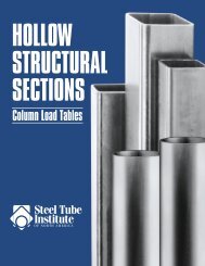 COLUMN LOAD BROCHURE2 - the Steel Tube Institute