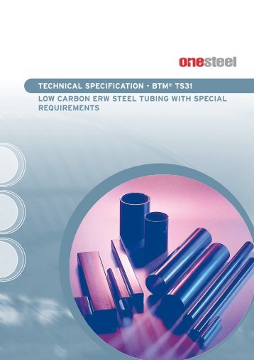 TECHNICAL SPECIFICATION - BTM® TS31 LOW CARBON ERW ...