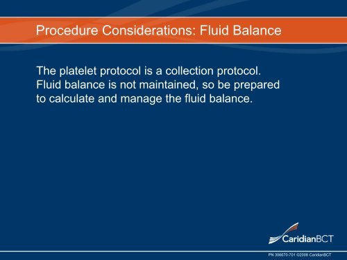 Platelet Depletion Procedures - Terumo BCT