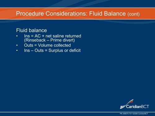 Platelet Depletion Procedures - Terumo BCT